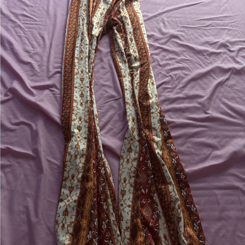 SHEIN Earthy Toned Flared Pants